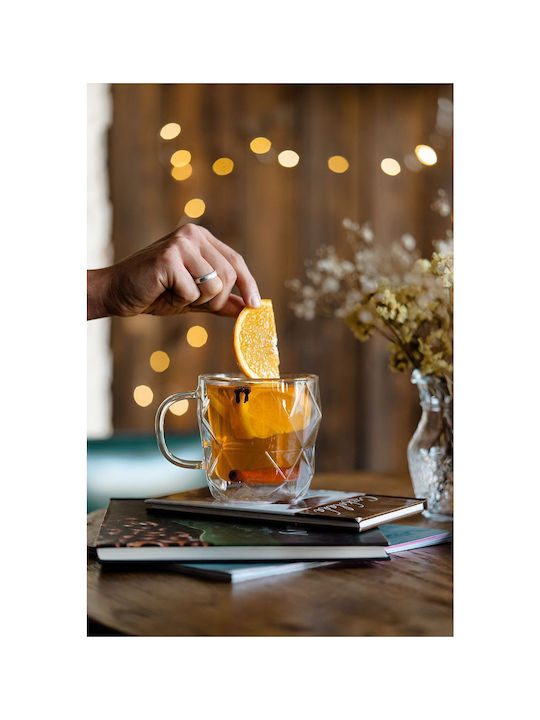 Vialli Design Σετ Ποτήρια Καφέ/Freddo από Γυαλί 330ml 2τμχ