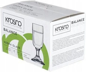 Krosno Glas Sportschützen Glas 20ml 6 Stück