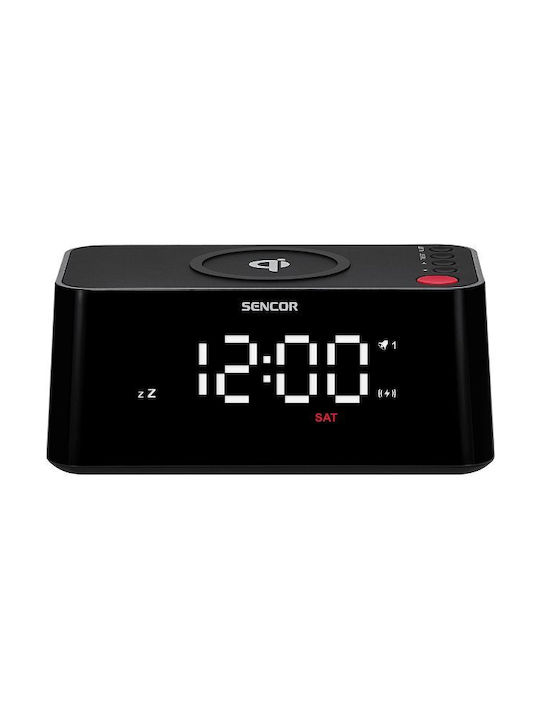 Sencor Tisch-Digitaluhr mit Wecker & kabellosem Laden SDC 7600 Qi