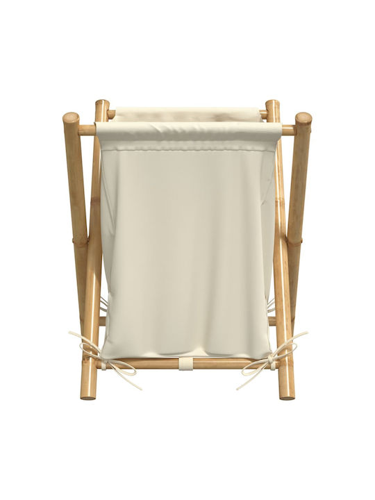 vidaXL 368035 Καλάθι Απλύτων Bamboo Πτυσσόμενο 45x55x63.5cm Μπεζ