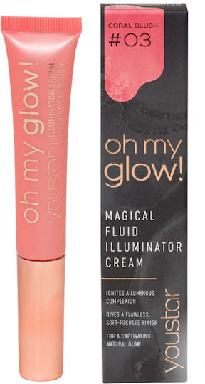 Youstar Oh My Glow! Flüssiger Textmarker Korallenrouge