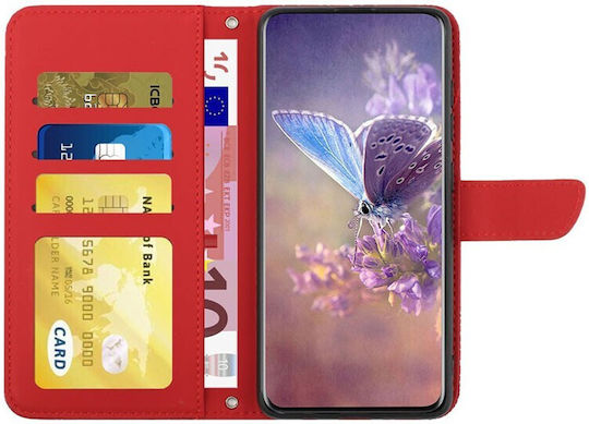 Butterfly Wallet Roșu (Honor 200 Lite 5G)