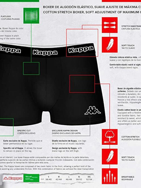 Kappa Herren Boxershorts K1211 grau XL