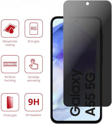 Rosso 2.5D Privacy Tempered Glass Μαύρο (Galaxy A55)