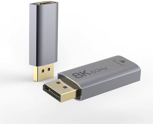 PremiumCord Convertor DisplayPort masculin în HDMI feminin Auriu 1buc 4K/144Hz
