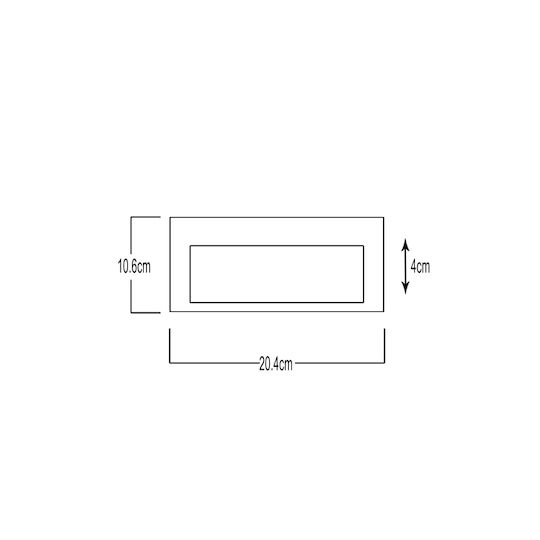 Gekas Επιτοίχια Εξωτερική Πλαφονιέρα LED IP65 9W με Θερμό Λευκό Φως