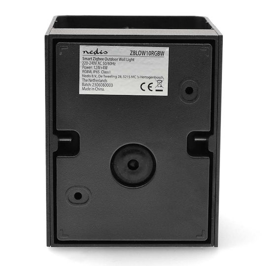 Nedis Επιτοίχιο Εξωτερικό Σποτ LED IP65 4W με Θερμό Λευκό Φως Διπλής Δέσμης
