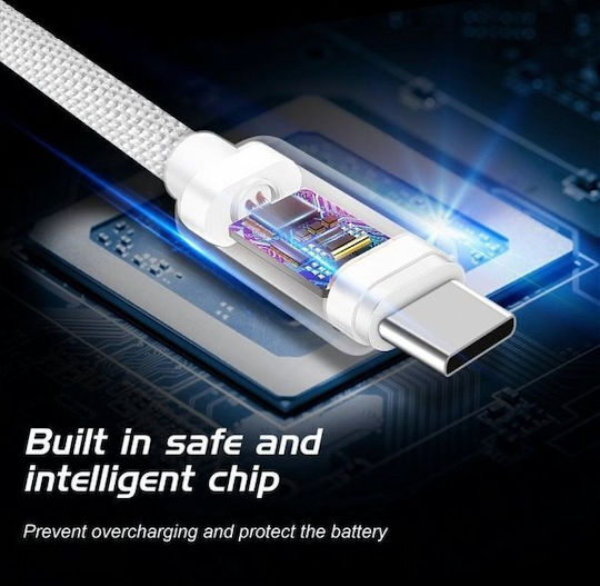 Swissten Textile Regular USB 2.0 Cablu USB-C bărbătesc - USB-C Negru 2m (71528201)