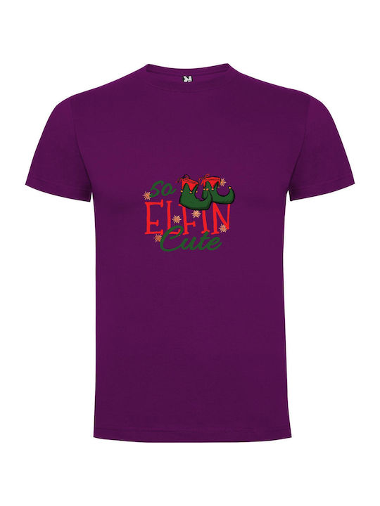 iLovePrints Elf Chic T-shirt Μωβ