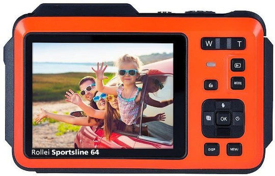 Sportsline Компактен Фотоапарат 13МР Оптично Увеличение 16x Оранжев