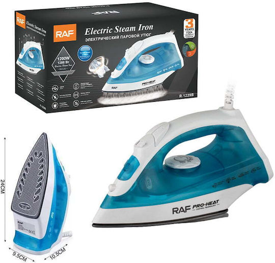 Raf R.1229B Steam Iron 1200W with Ceramic Plate and Continuous Steam Supply 55g/min