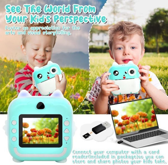 Q5 Children's Camera with Thermal Printing Blue