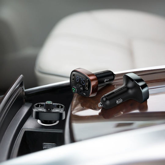Baseus FM Car Transmitter T-typed S-09 with Bluetooth / MicroSD / USB