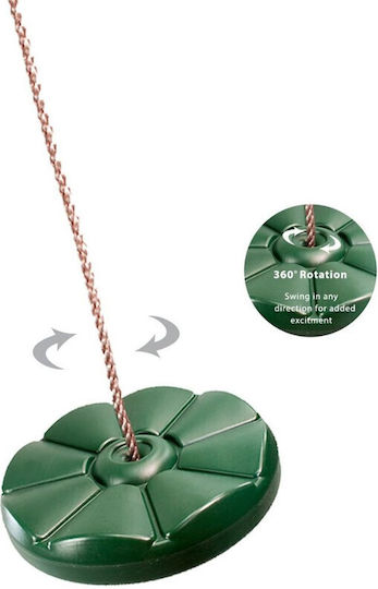 Κούνια Disc Agățată Plastică 29x29cm pentru 2+ Ani Verde
