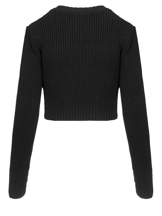 DKNY Women's Long Sleeve Sweater Cotton Black