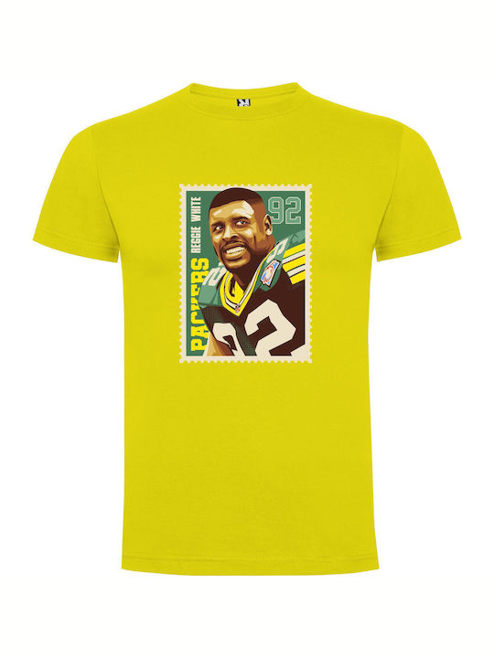 iLovePrints Football Stamp Mania T-shirt Yellow