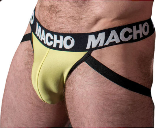 Macho Underwear Herren Jockstrap Gelb