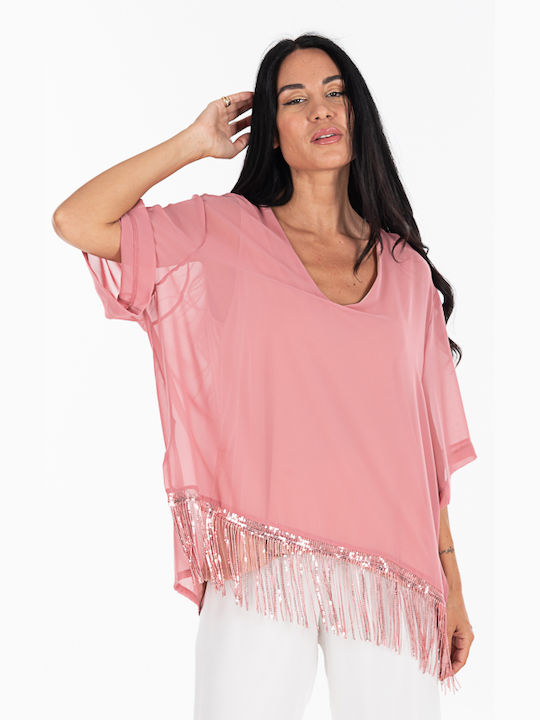Siderati Women's Summer Blouse Pink