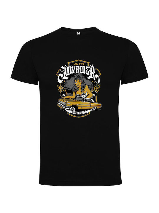 iLovePrints Lowrider Queen Swagger T-shirt Black