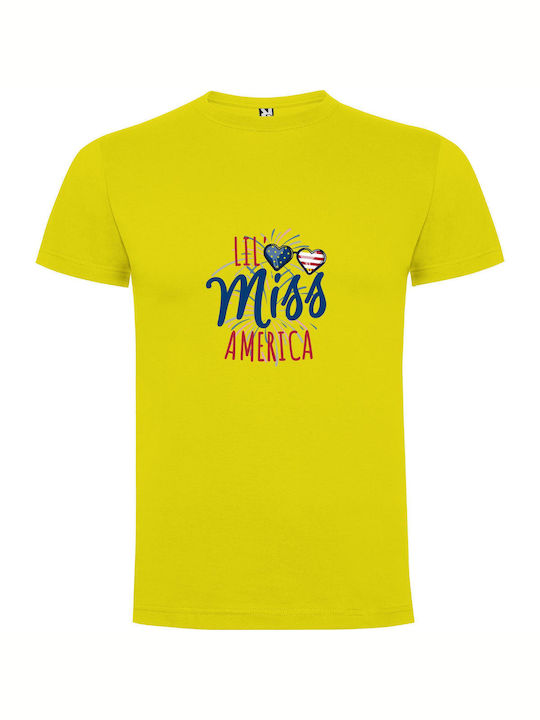 iLovePrints Patriotic Royalty Reigns T-shirt Yellow