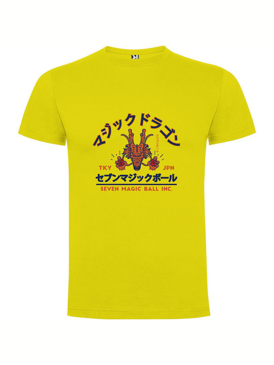 iLovePrints Dragon T-shirt Yellow