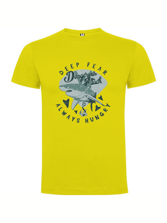 iLovePrints Deep Sea Terror T-shirt Yellow