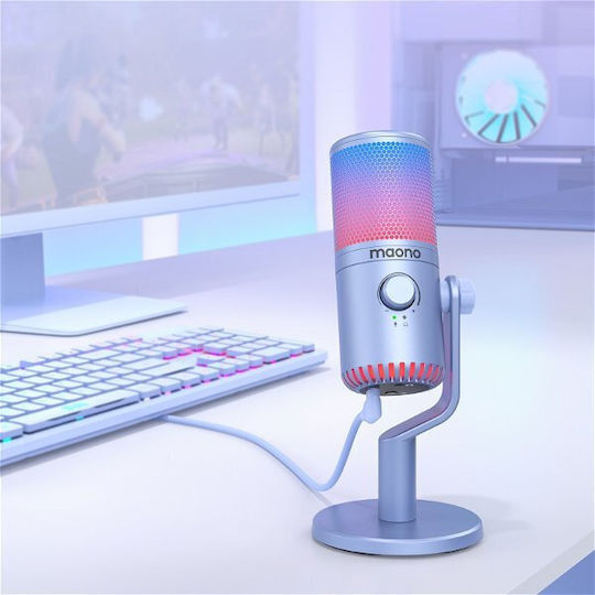 Maono DM30RGB Δυναμικό Microphone with USB Type-C Tabletop for Vocals