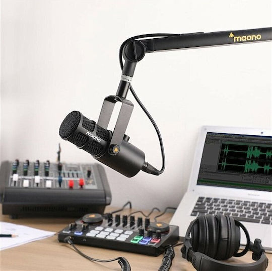 Maono PD400X Δυναμικό Микрофон XLR Шоково монтиран в Черен Цвят