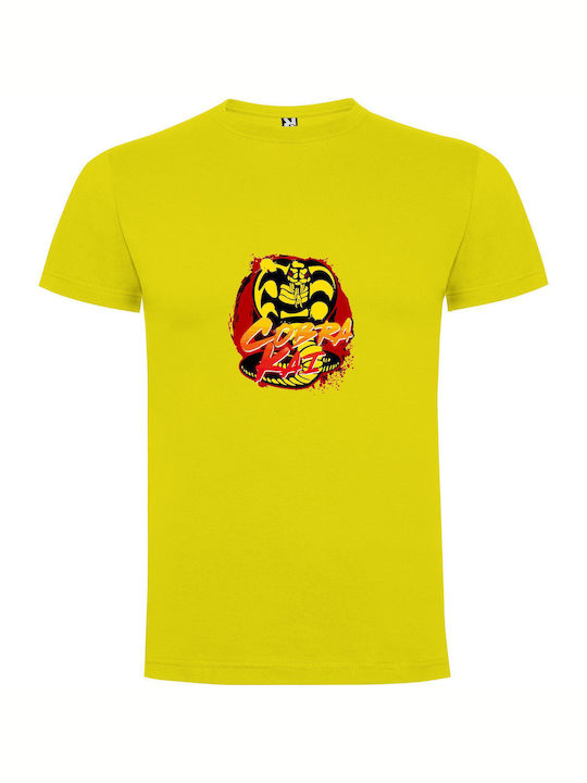 iLovePrints Cobra Kombat Style T-shirt Yellow