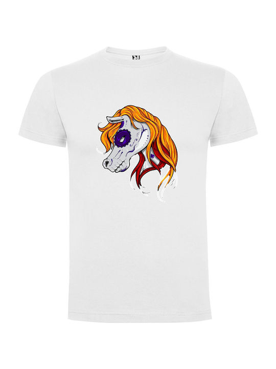 iLovePrints Fierce Fiesta Filly T-shirt White