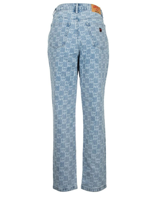 DKNY Women's Cotton Trousers Blu