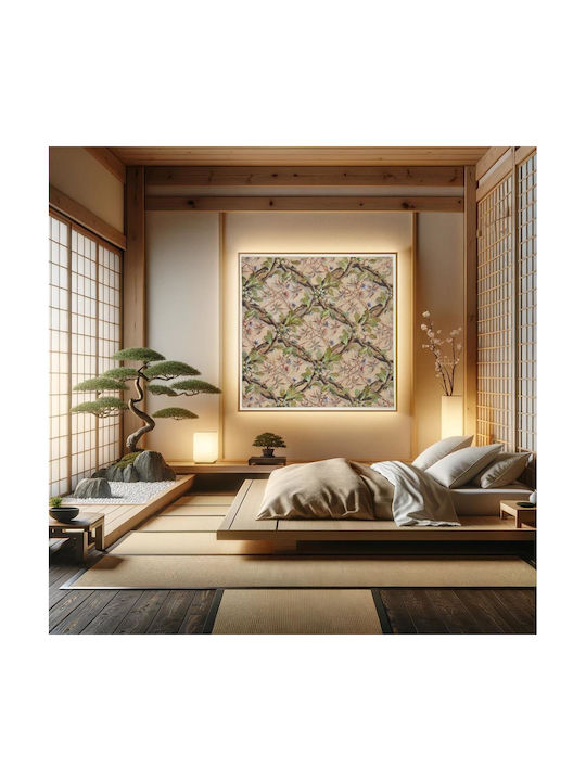 Design For Wallpaper Featuring Oak Leaves, Acorns, And Intertwined Twigs By Jules Edmond Charles Lachaise And Eugène Pierre Gourdet Painting on Canvas 110x110cm