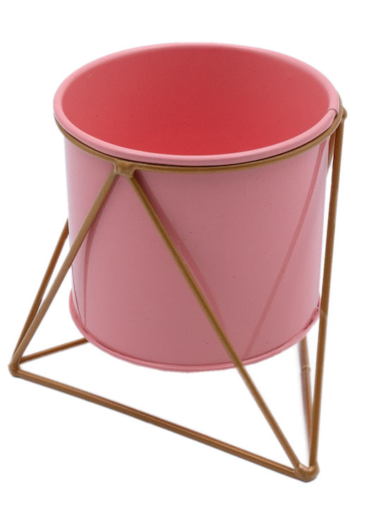Uncle George Blumentopf Metall Rosa