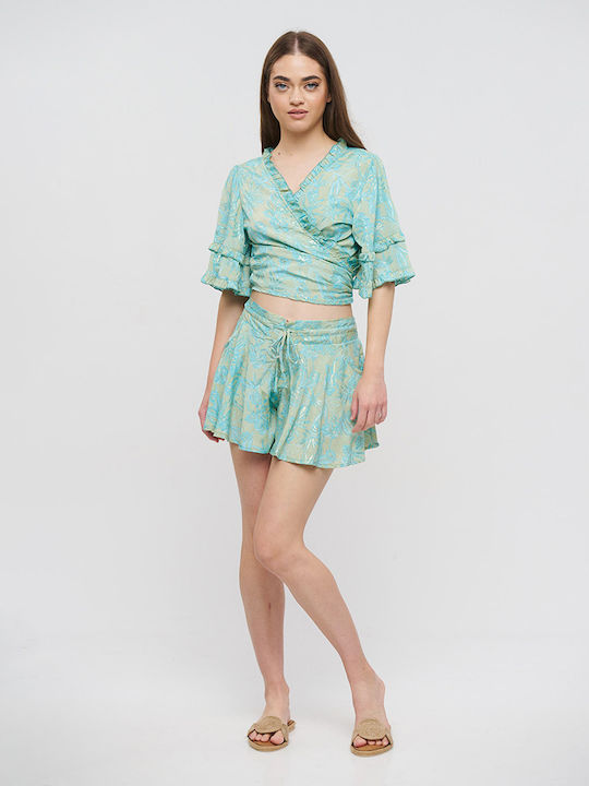 Ble Resort Collection Women's Shorts Beachwear Blue/glaze