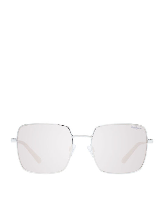 Pepe Jeans Bărbătești Ochelari de soare cu Argintiu Cadru și Argintiu Oglindă Lentilă PJ5198-898