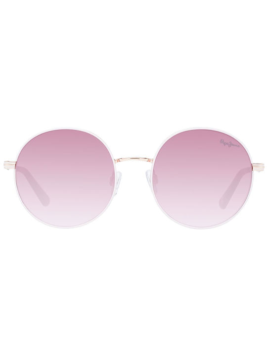 Pepe Jeans Women's Sunglasses with Rose Gold Metal Frame and Purple Gradient Lens PJ5196-470