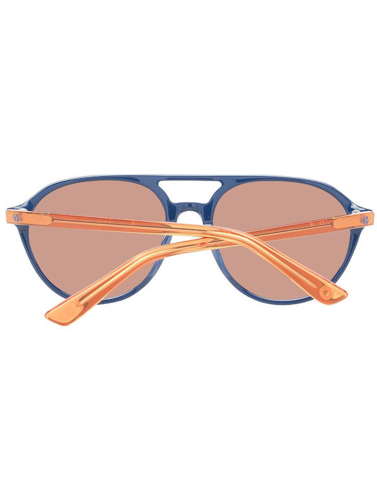 Pepe Jeans Unisex Sunglasses with Blue Frame and Brown Lens PJ7402-682