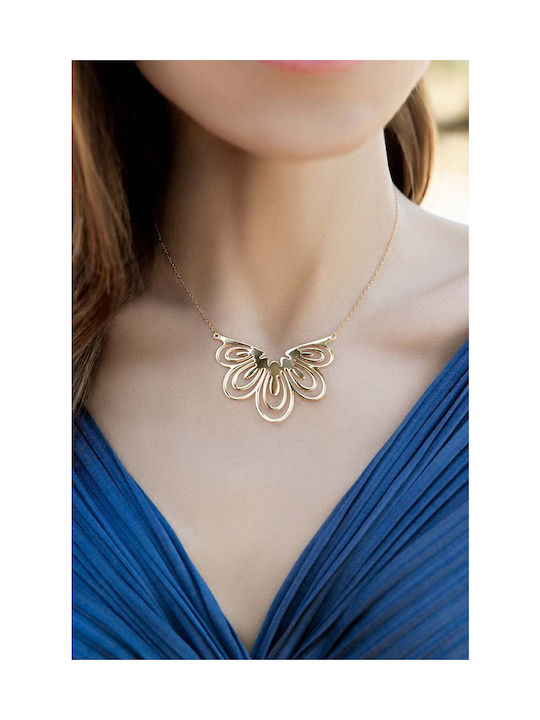 Lilou Necklace from Gold Plated Steel