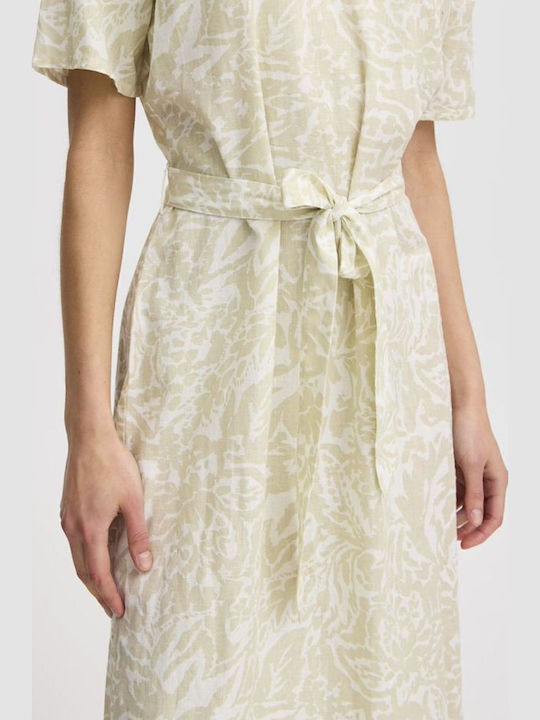 Sommer Midi Damenkleid für Hochzeit - Taufe Beige