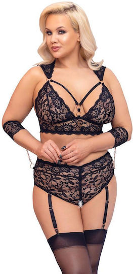 Boss Of Toys Set Sexy De Lenjerie Cu Dantelă Roz 3 Bucăți