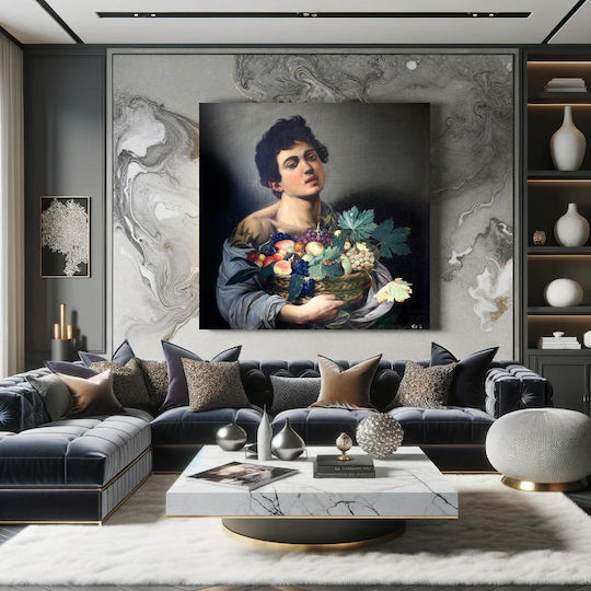 Caravaggio's Boy A Картина на Платно 110x110см