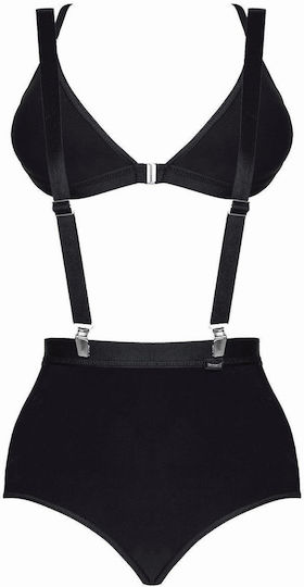 Boss Of Toys Ladyx Arcelia Sexy Σετ Εσωρούχων με Ζαρτιέρες Μαύρο