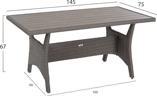 Outdoor Living Room Set Carson 2 Pieces Gray with Pillows