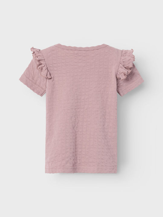 Lil' Atelier Kids Blouse Short Sleeve Purple