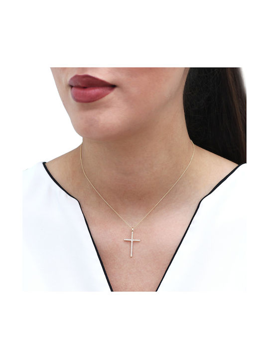 Diamantkreuz 18K Gold P-71409 Gelbgold K18