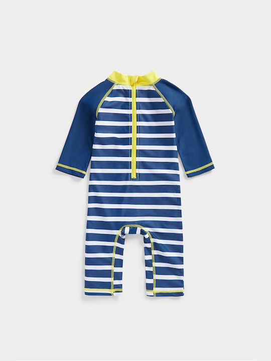 Mothercare Παιδικό Μαγιό Ολόσωμο με Μακρύ Μανίκι Γαλάζιο