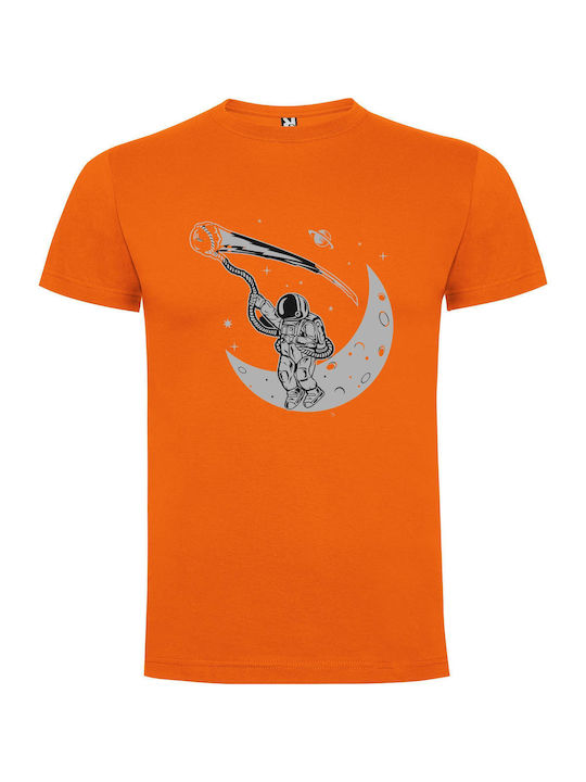 iLovePrints Moonwalk Mannequin T-shirt Orange