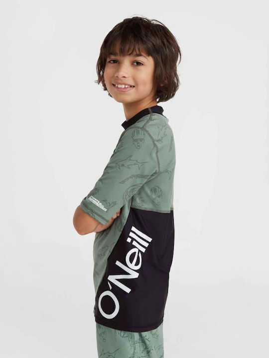 O'Neill Kinder Badeanzug Rashguard Grün