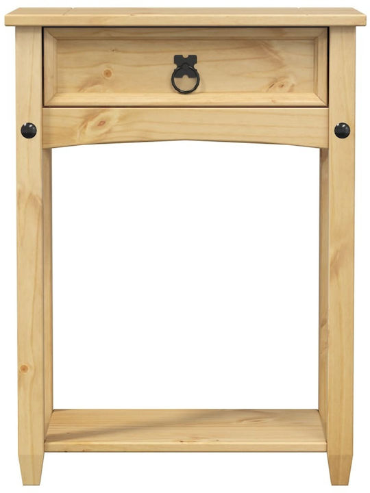 Corona Solid Wood Console Table Solid Pine Wood Solid Pine Wood L55xW35xH73cm