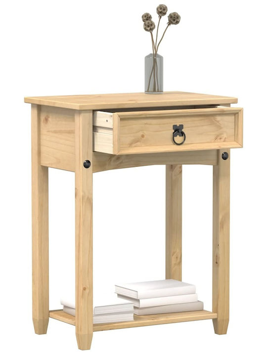 Corona Solid Wood Console Table Solid Pine Wood Solid Pine Wood L55xW35xH73cm
